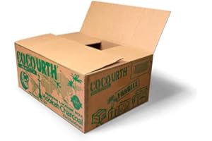 CocoUrth Natural Hookah Coconut Shell Charcoal Flat 25x25x18mm 960 PCS Electric Burner Briquettes Used Also for Cooking, Grilling, Barbecuing, Incense Narguile Coal (10kg)