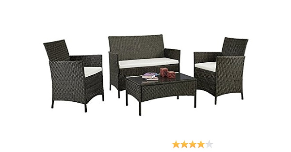 Ids Home Patio Furniture Set Clearance Rattan Wicker Patio Dining Table And Chair Indoor Outdoor Furniture Set Balcony Dining Set Amazon Com Au Lawn Garden