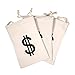 Drawstring Canvas Money Bag Dollar Sign 