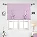 Deconovo Solid Color Rod Pocket Curtain Tie Up Curtains Small Window Curtains for Kids Room Pink Lavender 46W x 63L One Drape