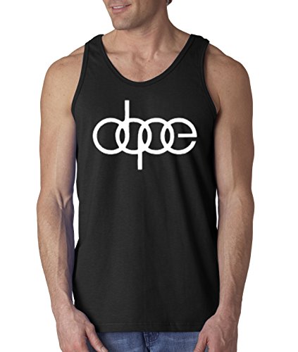 New Way 103 - Men's Tank-Top Dope Audi Logo TT S4 Quattro VW Turbo Boost JDM illest R8 Large Black