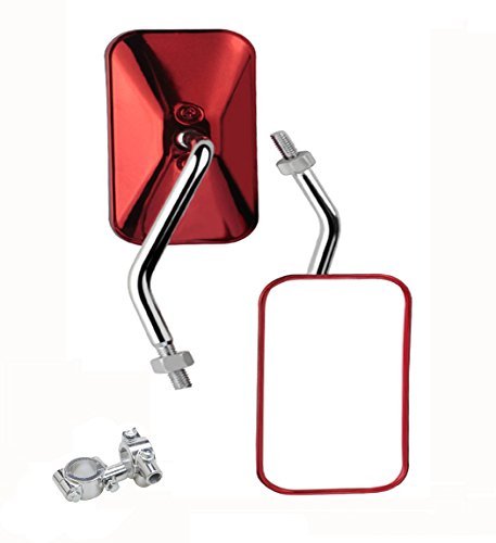 TOPCABIN Bicycle Mirror,A Pair Big Viewing of 360° Rotation Refit Bicycle Back Rear View Mirror Handlebar Wide Angle Rearview Adjustable Safety Bike Mirror for Road Cycling and for Motorcycle Mirror