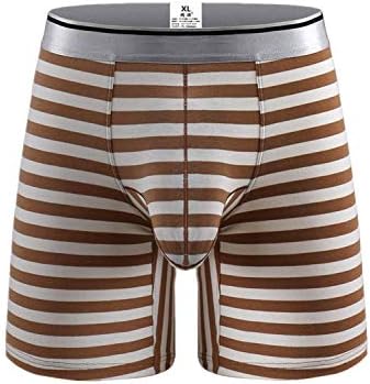 Soluo Men's Underwear Stripe Comfortable Breathable Long Elephant Nose Boxer Panties Boxer Sweatpants