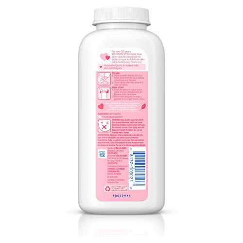 4 Johnsons+Baby+Powder+Hypoallergenic+Paraben