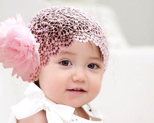 BONAMART ® Baby Girls Kids Toddler Princess Hair Net Bands Hair Netband Lace Accessories Flower Newborn S-L