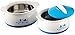 Milton Delish Insulated Thermo Hot Or Cold Casserole Serving Bowls With Stainless Steel Inner And Locking Lids (Set of 3), White With Blue