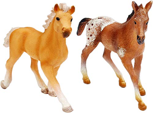 UANDME 8PCS Horse Toy Figures, Collectible Foal Figurines Set 2.5-3.5 Inches Tall - Thumbnail 3