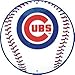 Chicago Cubs 12 inch Baseball Style Metal Circle Sign