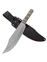Condor Tool & KNIFE, Undertaker Bowie cuchillo, 10   1 8in Blade, mango de madera de nogal con vaina