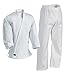 Century Karate Martial Arts Uniform with Belt Light Weight White Cotton Elastic Waistband & Drawstring for Adult & Children Size 000 - 7 (Size 3 110-140lb 5ft 1in - 5ft 6in)
