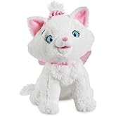 Disney Store Official Marie Medium Soft Toy for Kids, Cuddly Character with Fuzzy Texture and Embroidered Details, Pink Bow, Disney Plushy Suitable for All Ages.