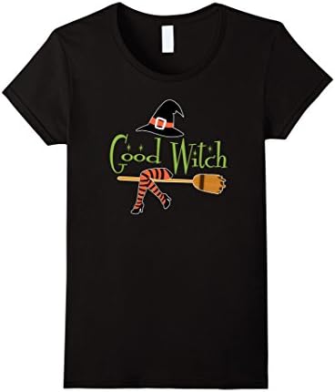 Womens Good Witch Halloween Shirt Large Black