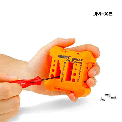 Getadate 1Pc Magnetizer Demagnetizer for Screwdrivers Tip Professional Screw Bits Pick-Up, Small Appliances(Yellow)