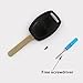 UTSAUTO 4 Buttons Replacement For Key Fob Remote Shell Case Cover (Only Casing) Fit For Honda Accord Civic CR-V 1PC Pack