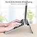 Nulaxy Adjustable Laptop Stand, Laptop Riser, Aluminum Notebook Holder Stand Compatible with Apple MacBook, Air, Pro, Dell XPS, HP, Samsung, Lenovo, More Laptops up to 17″- Greythumb 1