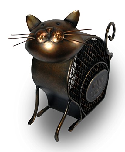 Bouncy Bobble Head Cat Wine Cork Holder