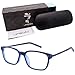 umizato Gaming Blue Light Glasses - Computer Screen Glasses for Men Women Teens, Slim, Featherlight and Comfortable - Made for All Day Wear at Work, Bluelight Light Sensitivity Glasses (PICTOR Blue)