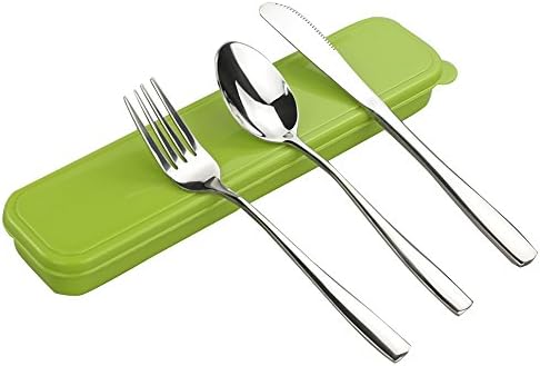 HOMMP 3-Piece Stainless Steel Travel/Camping Cutlery Set