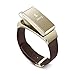 Huawei TalkBand B2 Wireless Activity Tracking Wristband + Bluetooth Earpiece (Works With UP) - Gold/Leather (U.S. Warranty)