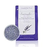 Organic Lavender Flowers Dried - Highland Grow Ultra Blue Premium Grade - Gluten-Free, Non-GMO - Perfect for Baking, Lemonade, Salt, Candles, Baths. Fresh Scent and Beautiful Color - 8 Ounces Bag