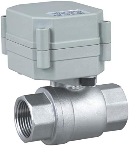AGB 8S St. Steel 2 Way Full Port Ball Valve ON/Off Spring Return Actuator 24 V DC (3/8")