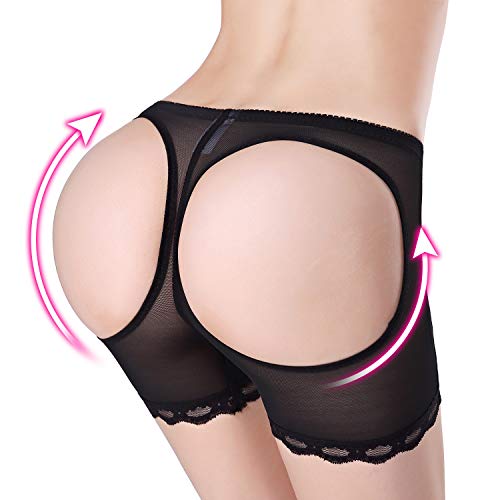 Women's Sexy Butt Lifter Panties-Seamless Enhancer Underwear Girdle Booty Lace Shapewear Body Shaper Tummy Control Boy Shorts - Thumbnail 2