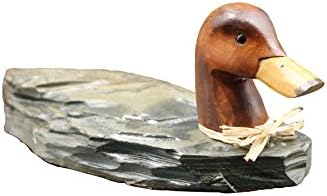 Stone Age Creations AN-RSDU-09 Rusted Slate Duck, 9"