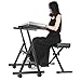 Neewer Heavy Duty Z-Style Keyboard Piano Stand with Swivel Casters in Adjustable Height 25.5-37.5 inches/65-95.5 centimeters and Width 24.4-40.9 inches/62-104 centimeters for Electronic Piano