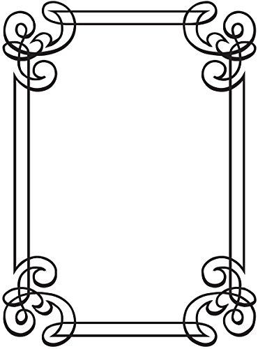 Darice 1218-31 Embossing Folder, 4.25 by 5.75-Inch, Corner Scroll Design