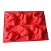 Allforhome 6 Cavities T. rex Diplodocus Stegosaurus Dinosaur Shape Silicone Cake Baking Molds Candle Soap Making Mold Candy Chocolate DIY Molds Cupcake Muffin Cup Bakeware Pan