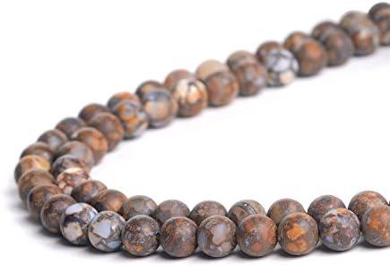 Natural 6mm Matte Fire Lace Opal Loose Beads Round Crystal Quartz Energy Healing Power Stone Beads For Jewelry Making&DIY