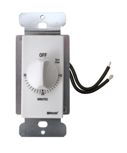 UPC 078693597145, Woods 59714 Decora Style 30-Minute Timer, Mechanical Wall Switch, White