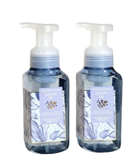 Lakeside Life Gentle & Clean Foaming Hand Soap by Bath Body Works, 8.75 fl oz/259 mL each, Full Size, Pack of 2 (Packaging May Vary)