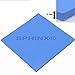 SPHINX blue 100x100x4 mm GPU CPU PS3 PS2 XBOX Heatsink Cooling Thermal Conductive Silicone Pad. Works for TV boards and any proper electronics.