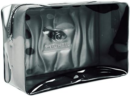 IWin Mall Waterproof Clear PVC Cosmetic Bag Dry Bag Swimming (black)