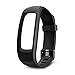 007plus Replacement Band D107Plus Heart Rate Monitor Fitness Tracker (Black)