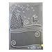 Kwan Crafts Merry Christmas Deer Tree Plastic Embossing Folders for Card Making Scrapbooking and Other Paper Crafts, 12.5x17.7cm