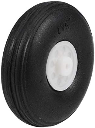 ZCHXD Tire and Wheel Sets for RC Car Airplane, PU Sponge Tire with Plastic Hub, 1.75 Inches