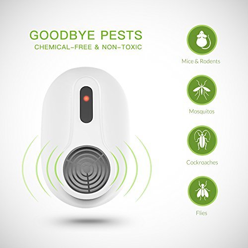 AVANTEK Ultrasonic Pest Repeller Electronic Plug-In Pest Repellent and Pest Control - Repels Mice, Rats, Other Insects