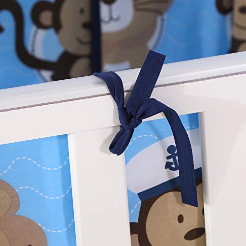 Wowelife Jungle Baby Bumper Pads Lion Elephant and Giraffe Crib Bumper Pads Safe for Baby(Brown