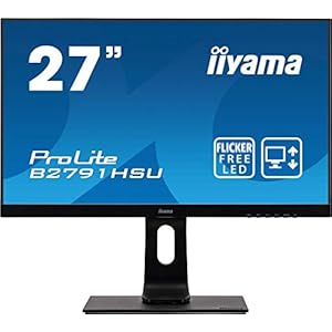 iiyama-B2791HSU-B1-27-TN-LCD-with-Slim-Bezel-1ms-Full-HD-1920x1080-300-cdm-Brightness-1-x-HDMI1-x-VGA-1-x-DisplayPort-2-x-USB-2-x-2W-Speakers-Height-Adjustable-Stand-Black iiyama B2791HSU-B1 27 Inch TN LCD with Slim Bezel, 1ms, Full HD 1920x1080, 300 cd/m² Brightness , 1 x HDMI,1 x VGA, 1 x…