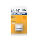 Neosporin Lip Health Overnight Healthy Lips Renewal Therapy Petrolatum  Lip Protectant, 0.27oz. (Pack of 2)
