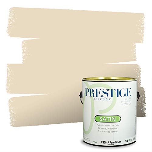 PRESTIGE Paints Interior Paint and Primer In One, 1-Gallon, Satin, Comparable M…