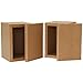 Knock-Down MDF 0.04 ft³ Micro Bookshelf Speaker Cabinet Pair