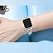 PUGO TOP Replacement for Apple Watch Band 38mm 40mm 44mm 42mm Stainless Steel for Iwatch Series 5/4/3/2/1 for Women (Silver, 38mm/40mm)