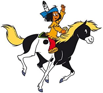 Alenio Wall Sticker – Yakari & Little Thunder – Sheet Size: 33x23 cm