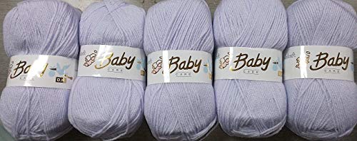 5 x 100g Balls Babycare DK Shade 612 Lilac