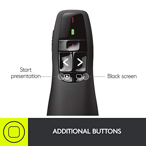Logitech Wireless Presenter R400, Wireless Presentation Remote Clicker