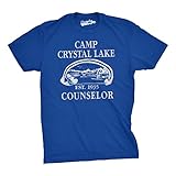 Mens Summer Lake Camp Scary Halloween Horror Movie T shirt
