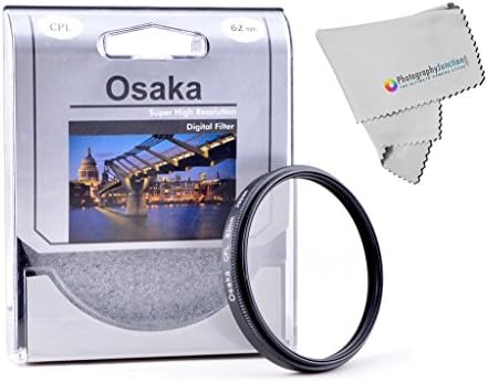 Photography Junction Osaka 62mm Central Polarizing CPL Filter Micro Fiber Cloth